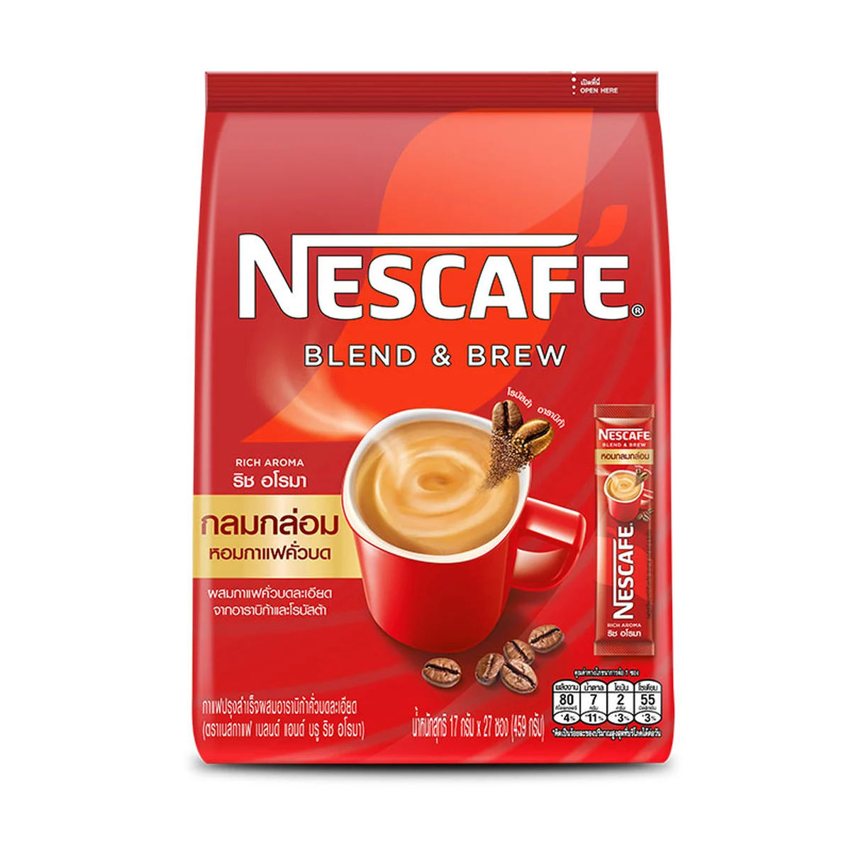 NESCAFE Blend & Brew Instant Coffee Rich Aroma 17 g 27 sachets