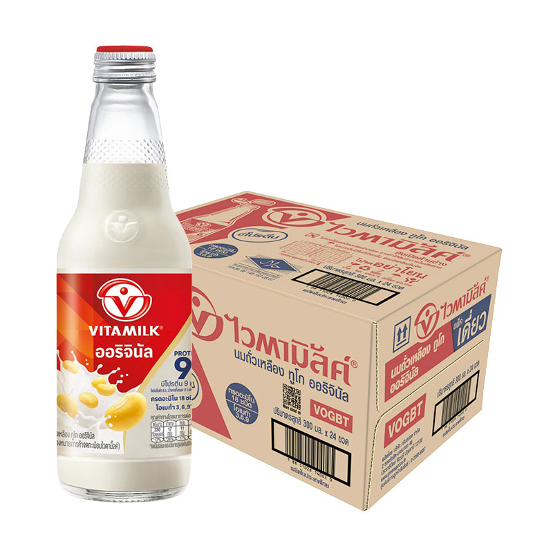 ไวตามิ้ลค์ น้ำนมถั่วเหลือง สูตรออริจินัล ทูโก 300 มล. x 24