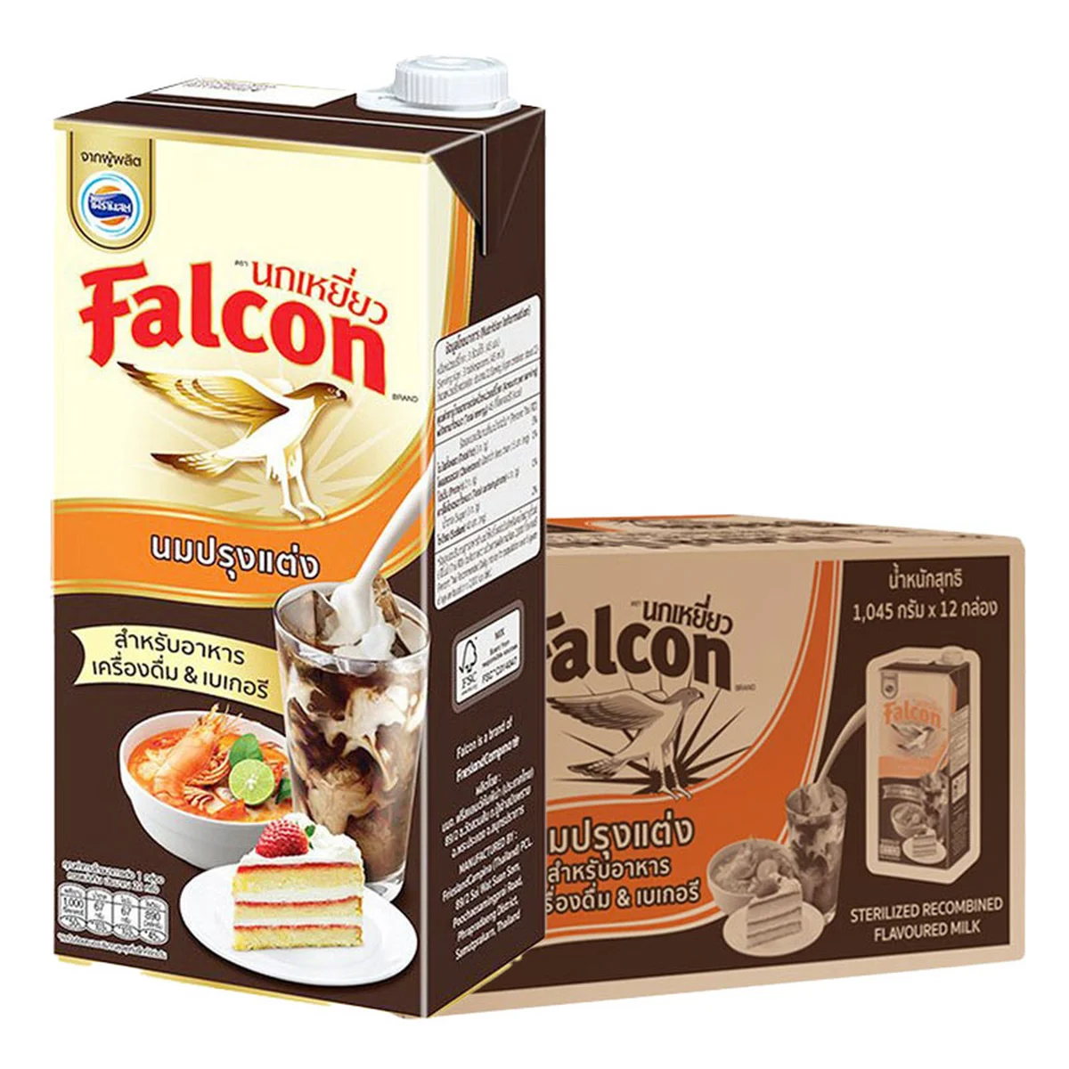 FALCON Evaporated Milk 1 l x 12