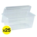 Thumbnail 2 of เอโร่ กล่องอาหาร พร้อมฝา พีพีใส 1 ล. x 25