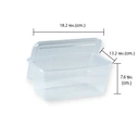 Thumbnail 4 of เอโร่ กล่องอาหาร พร้อมฝา พีพีใส 1 ล. x 25