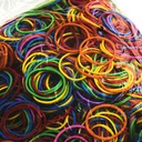 Thumbnail 5 of แอปเปิ้ล หนังยางวงเล็ก คละสี 500 ก.