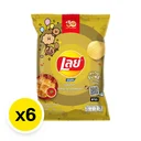 Thumbnail 2 of เลย์ ร็อค มันฝรั่งแท้ทอดกรอบ รสหมึกย่างฮอตชิลลี่ 48 ก. x 6