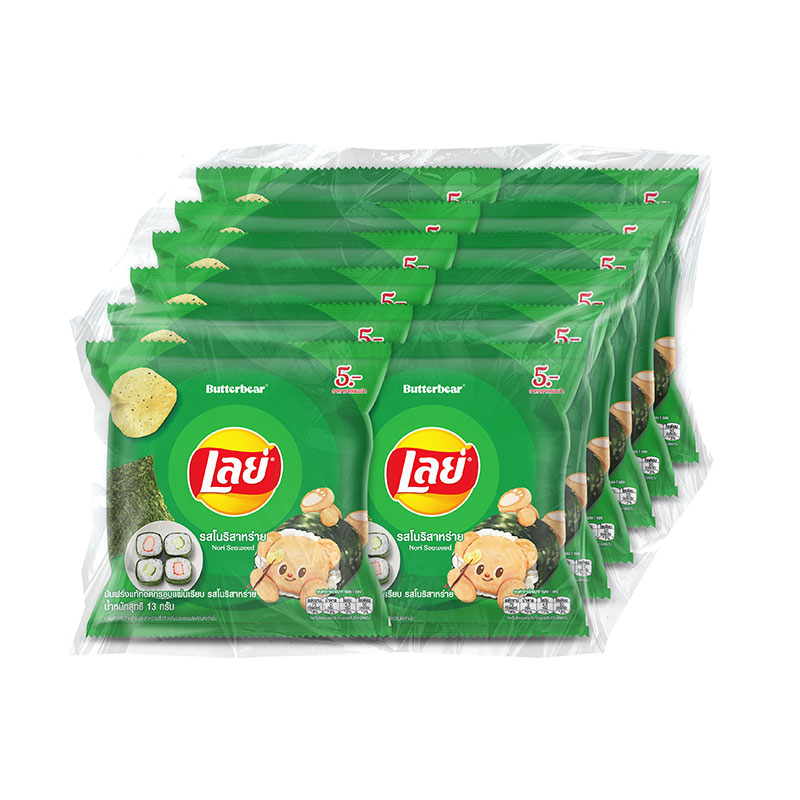 LAY'S Classic Potato Chips Nori Seaweed 13 g x 12