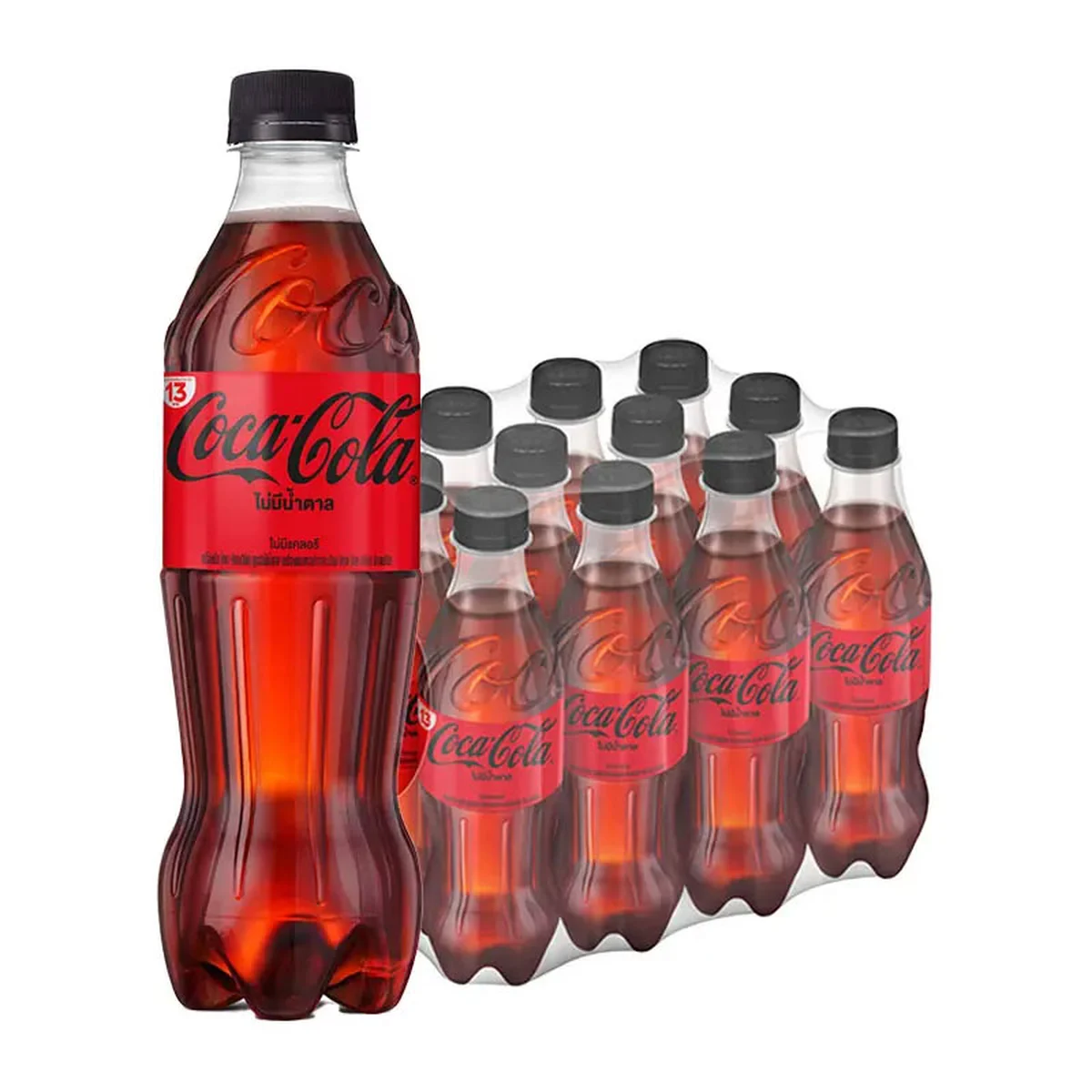 COKE Soft Drink No Sugar No Calories 450 ml x 12