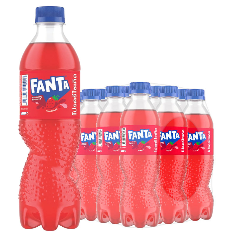 FANTA Soft Drink Strawberry 450 ml x 12