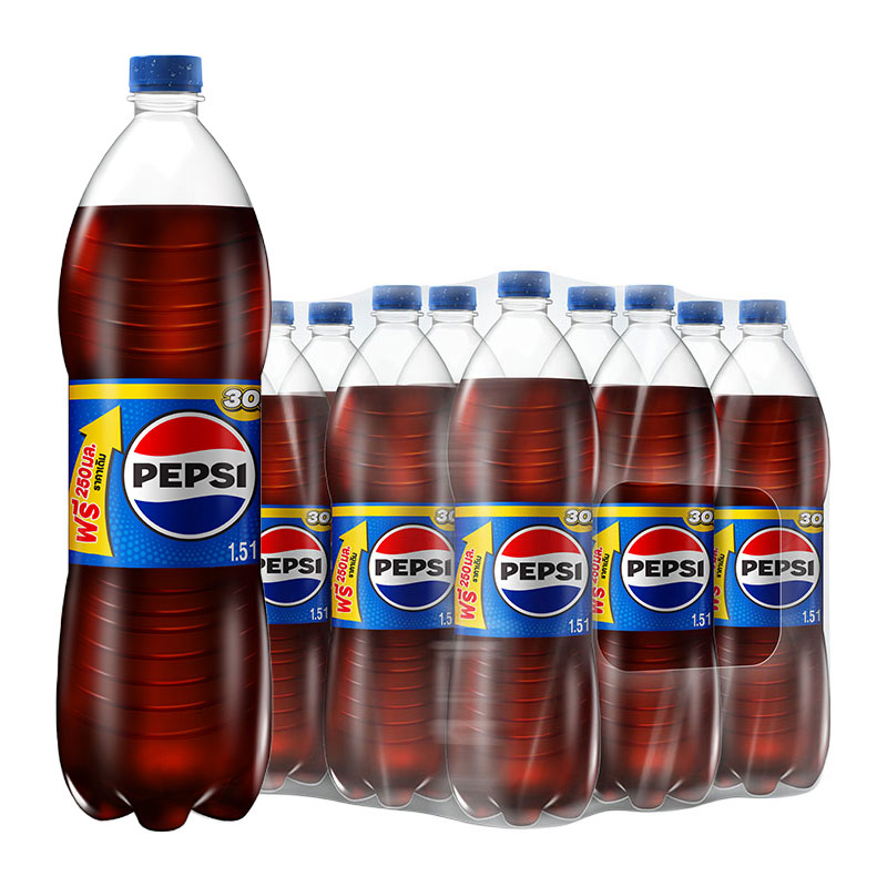 เป๊ปซี่ เครื่องดื่มน้ำอัดลม 1.26 ล. + 250 มล x 12