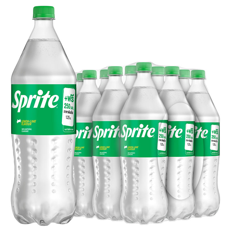 SPRITE Soft Drink Lemon Lime 1.25 l Upfill 250 ml x 12
