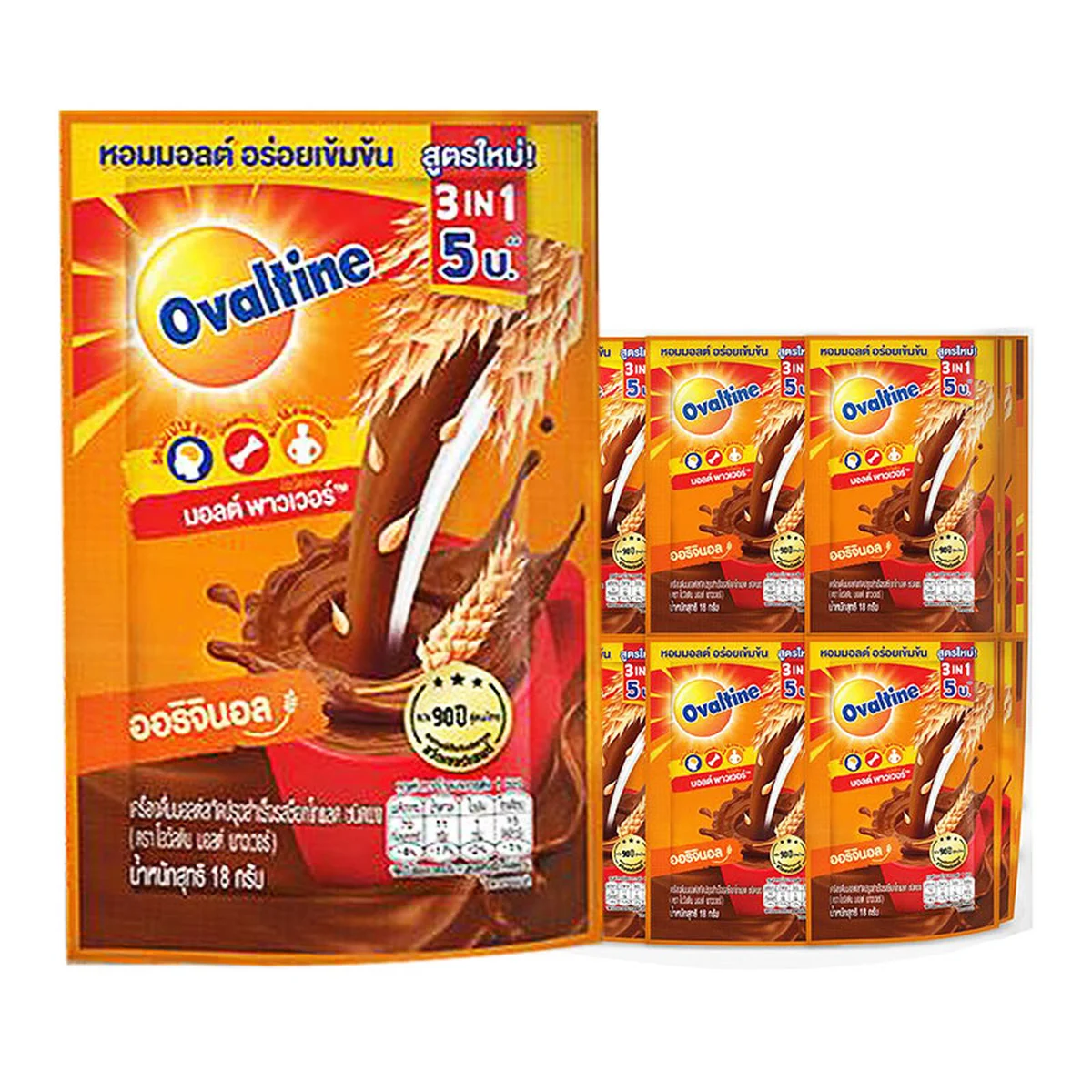 OVALTINE Malt Beverage 3in1 Chocolate Malt 18 g x 24