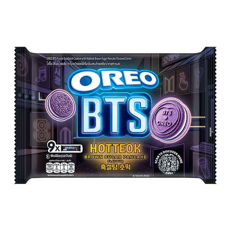 OREO BTS Sandwich Cookies Purple Hotteok 26.25 g x 9