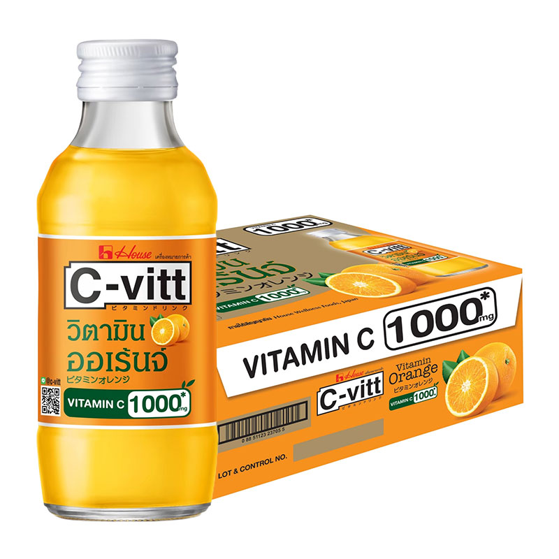 C-VITT Vitamin C Drink Orange Flavor 140 ml x 30