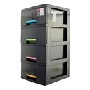 Thumbnail 2 of API 4-Tier Plastic Drawer Model 1200M4 Grey