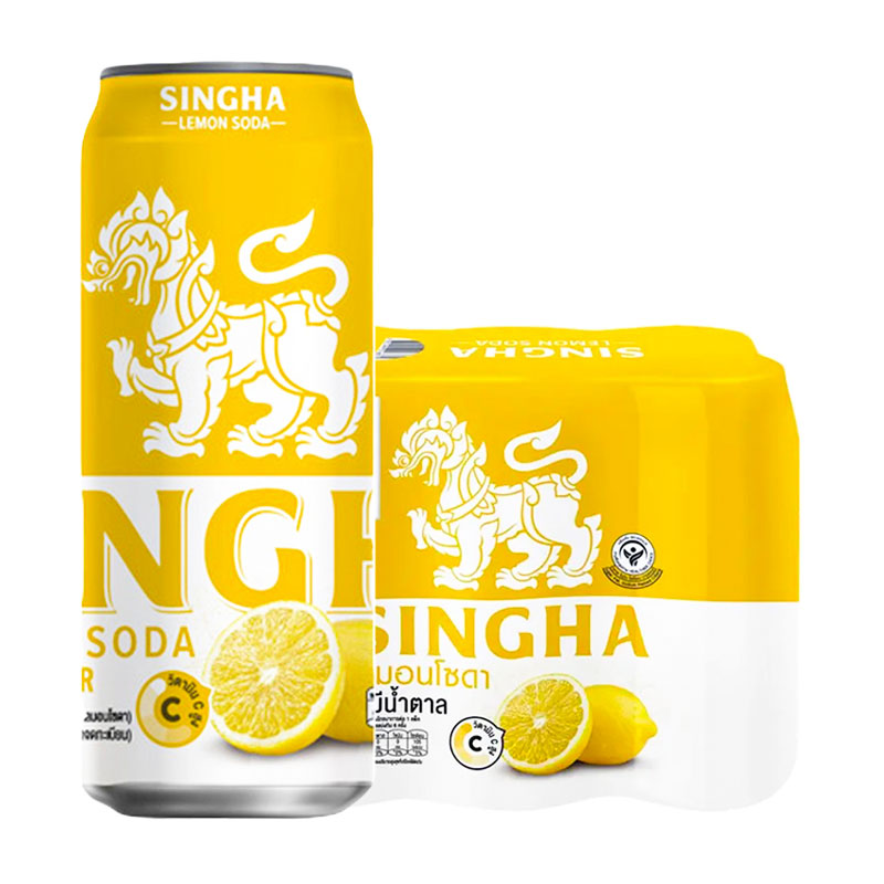 SINGHA Lemon Soda 330 ml x 6