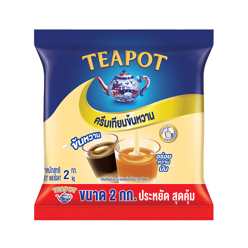 ทีพอท ครีมเทียมข้นหวาน 2 กก.