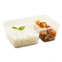 Thumbnail 4 of เอโร่ กล่องอาหาร 2 ช่อง พร้อมฝา พีพี ใส 750 มล. x 25