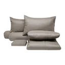 Thumbnail 4 of โมเมนโต ผ้าปูที่นอนเสมือนคอตตอน สีเบจ 6 ฟุต+ผ้านวม