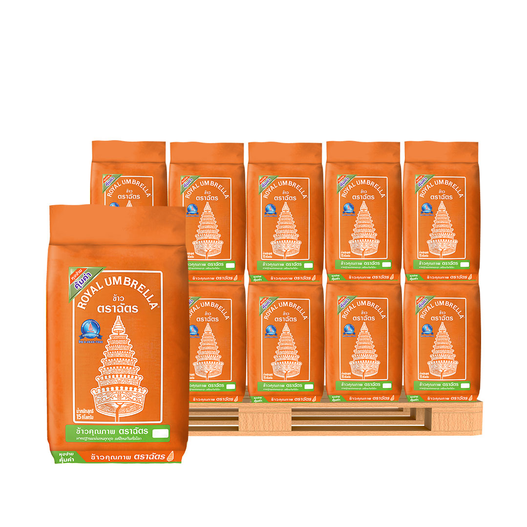 ROYAL UMBRELLA Fragrant Rice 70%:30% 15 kg x 70 pcs (1 pallet)