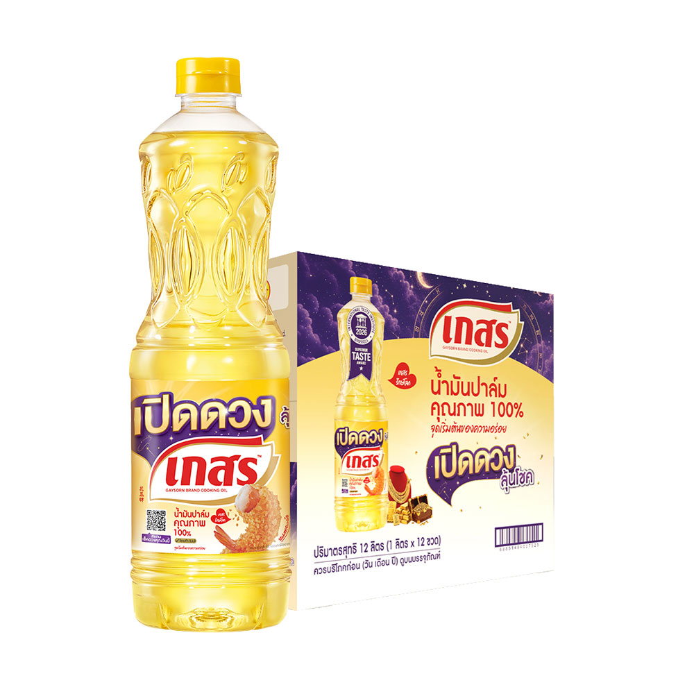 เกสร น้ำมันปาล์ม 1 ล. 12 ขวด