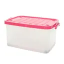 Thumbnail 3 of Plastic Storage Container Box with Wheels Model 2000 Clear 42 l