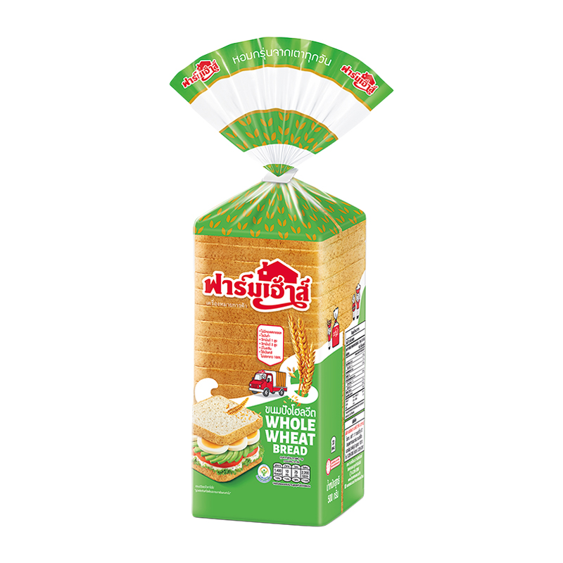 ฟาร์มเฮ้าส์ ขนมปังโฮลวีต 500 ก.