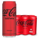Thumbnail 1 of COKE Soft Drink Can No Sugar No Calories 325 ml x 6