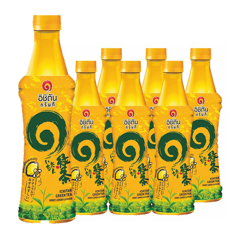 ICHITAN Green Tea Honey Lemon 280 ml x 6
