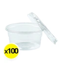 Thumbnail 2 of ARO Sauce Cup 2 oz + Lid PET x 100