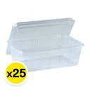 Thumbnail 2 of ARO Clear PP Food Box with Lid 750 ml x 25