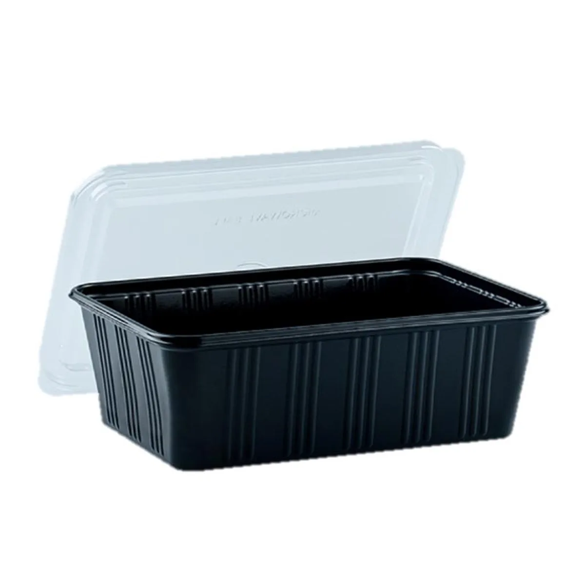 ARO Food Box with Lid PP Black 750 ml x 25