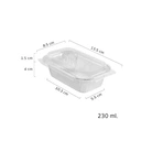 Thumbnail 4 of เอโร่ ถาดฟอยล์พร้อมฝา 230 มล. รุ่น 4432-P x 10