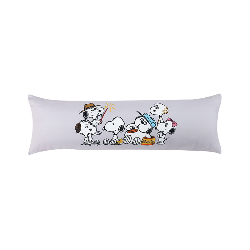 MOMENTO Snoopy Body Pillow 14x40" Grey