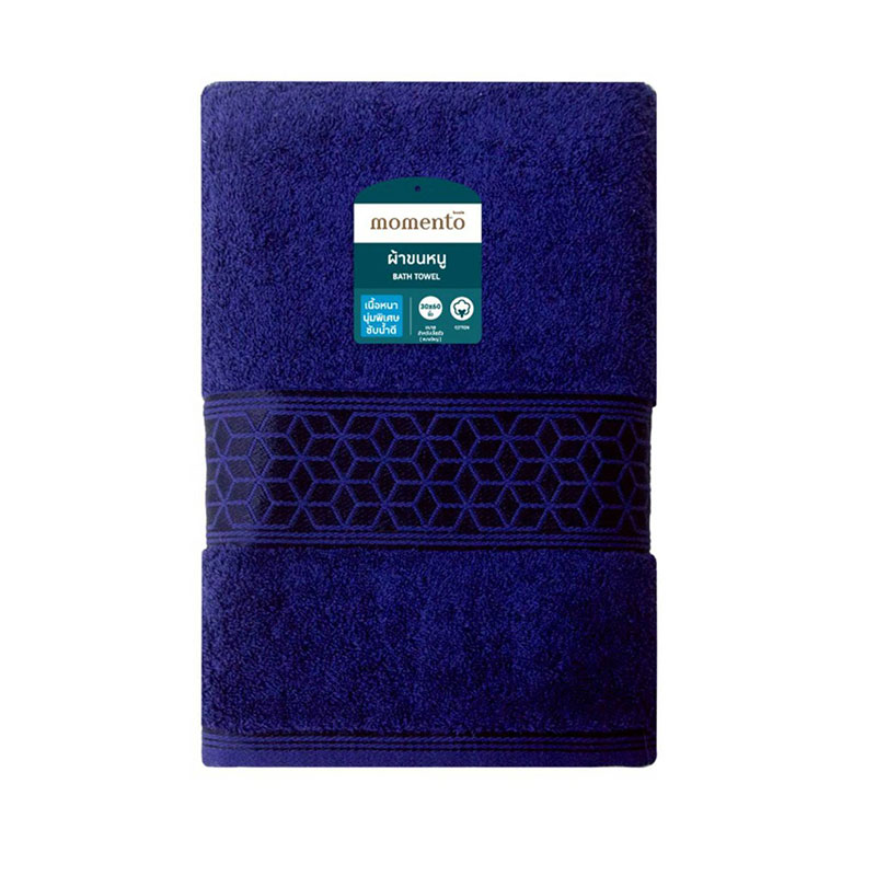 MOMENTO Bath Towel Premium 30x60" Navy