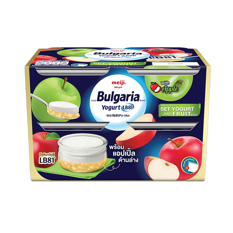 MEIJI Bulgaria Apple Flavour Set Yoghurt 110 g. x 4