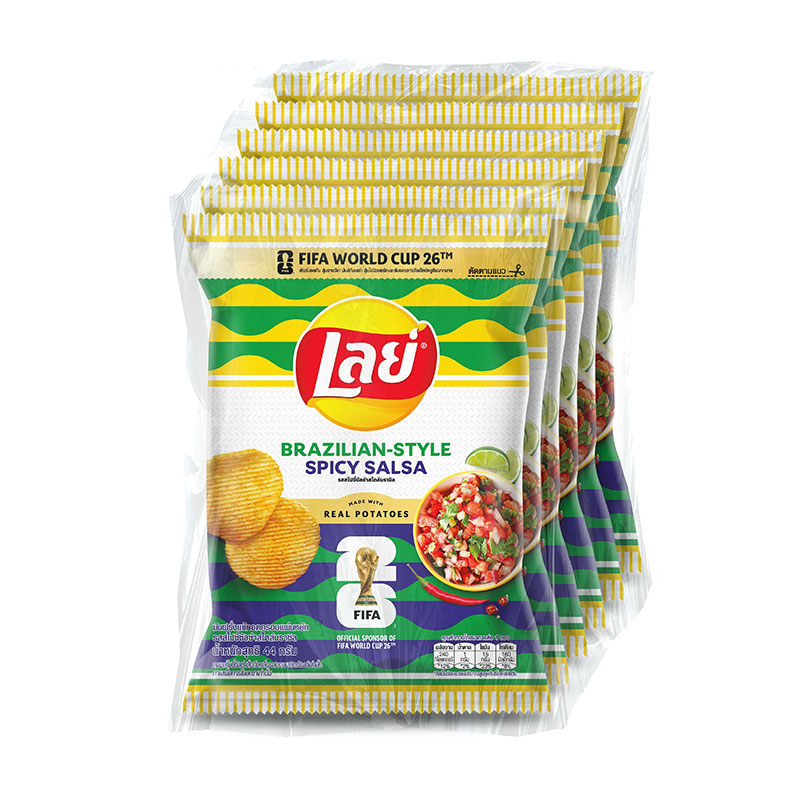 LAY'S Rock Potato Chips Brazil Spicy Salsa 44 g x 6
