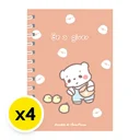 Thumbnail 2 of DOUBLE A Notepad  Wirebound A6 80 g 60 sheets x 4