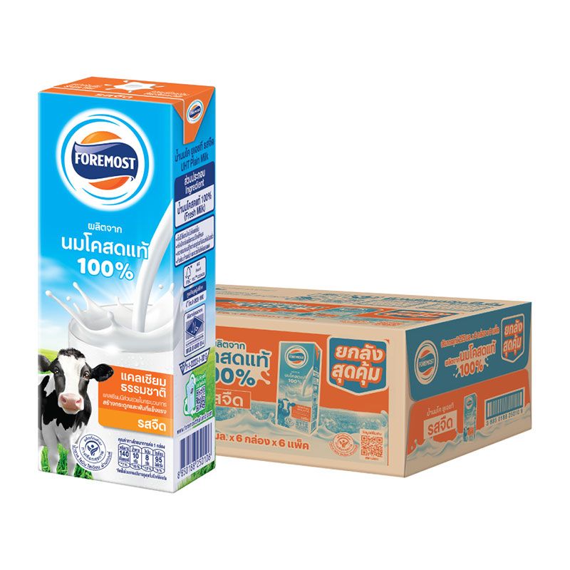 FOREMOST UHT 100% Cow's Milk Plain 225 ml x 36