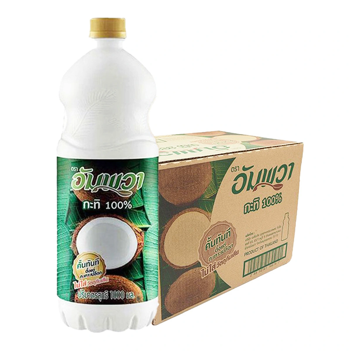 อัมพวา กะทิขวด 1 ล. x 12