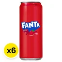 Thumbnail 2 of FANTA Soft Drink Strawberry Flavored 325 ml x 6