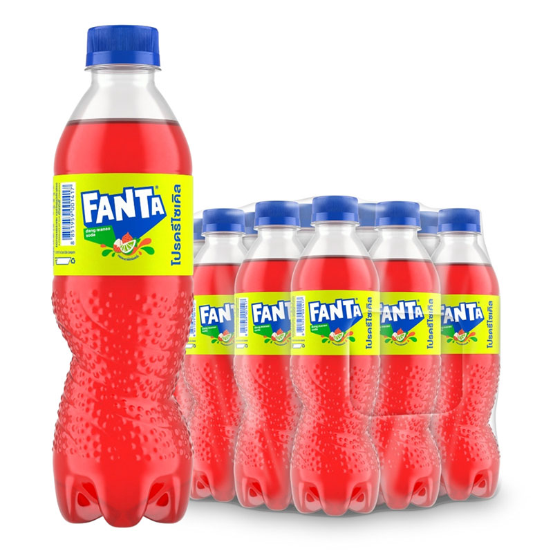 FANTA Soft Drink Strawberry Flavored No Sugar 330 ml x 12