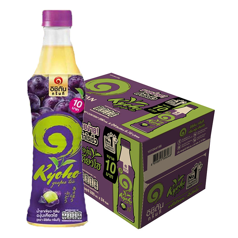 ICHITAN Green Tea Kyoho Grape 280 ml x 24