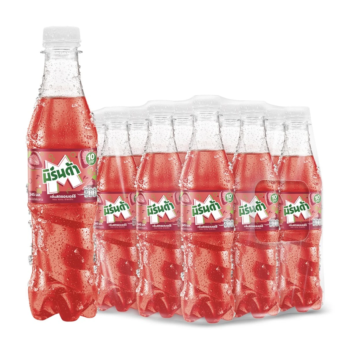MIRINDA Soft Drink Strawberry 345 ml x 12