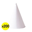 Thumbnail 2 of เอโร่ กรวยกระดาษ สีขาว x 200