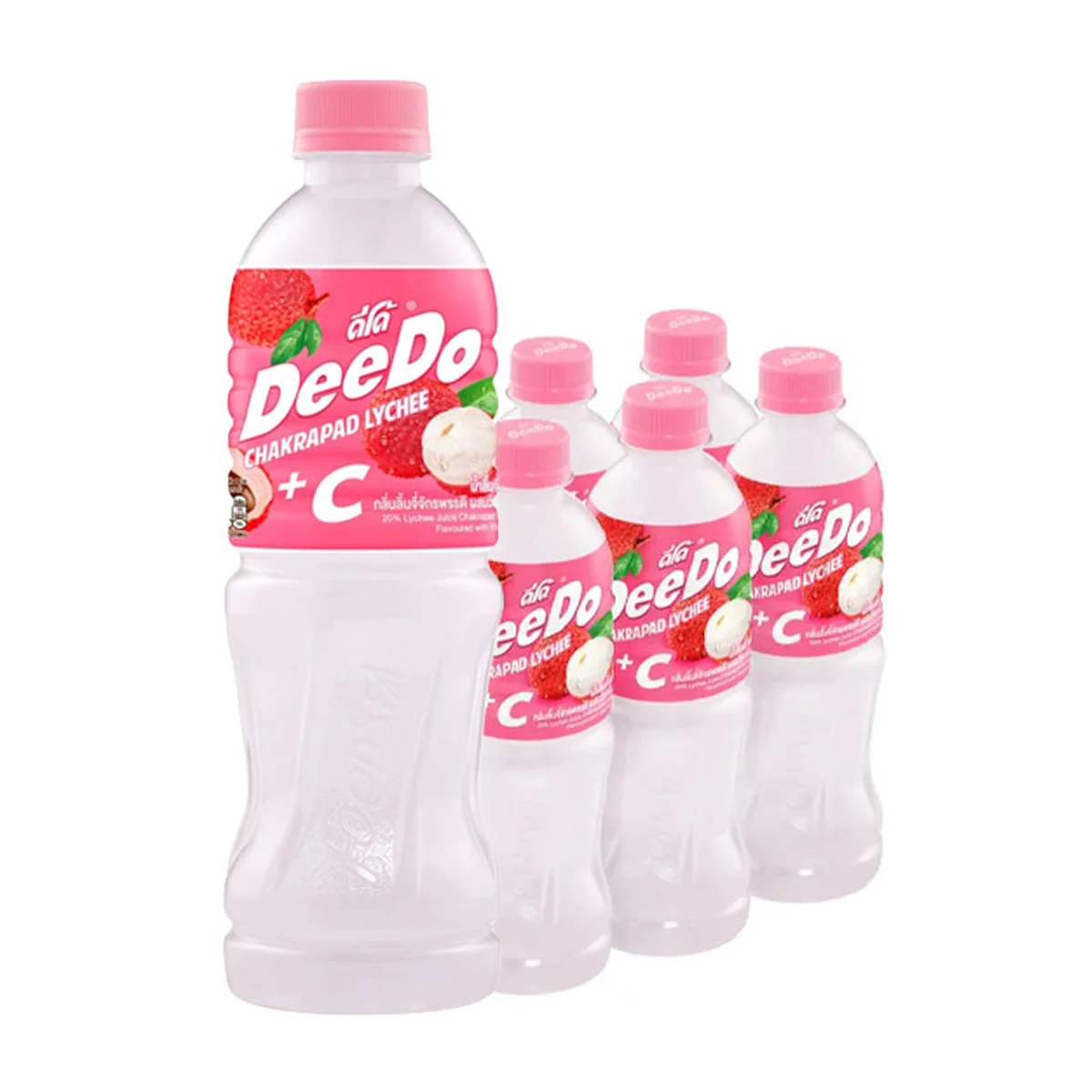 DEEDO 20% Lychee Juice Chakrapad Lychee Flavor 450 ml x 6