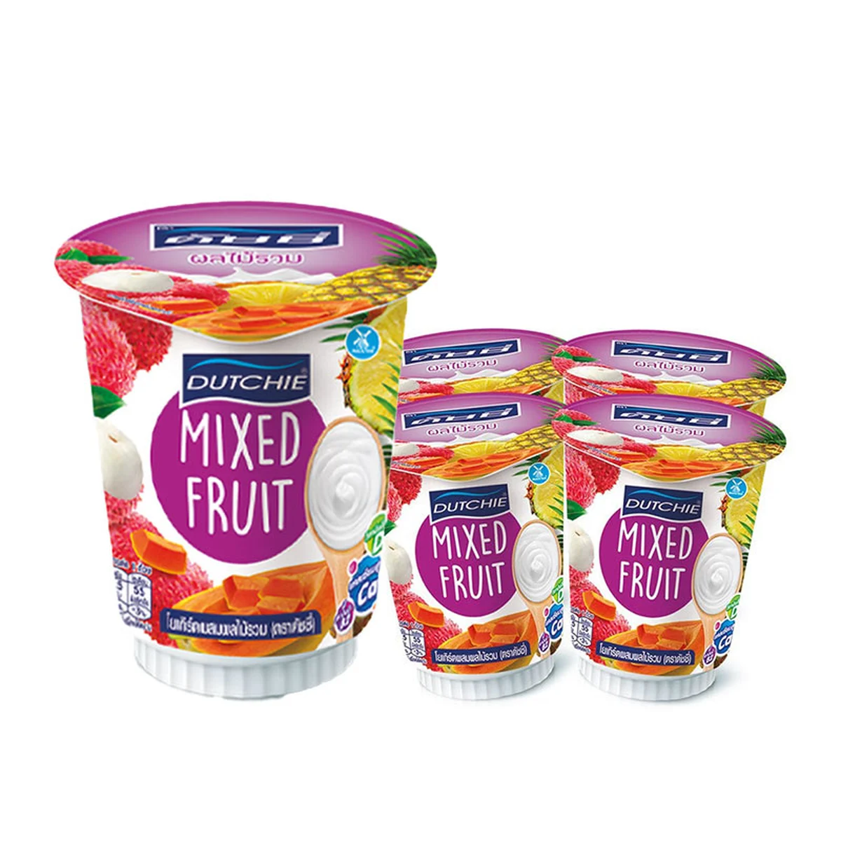 DUTCHIE Yogurt Mixed Fruit 135 g x 4
