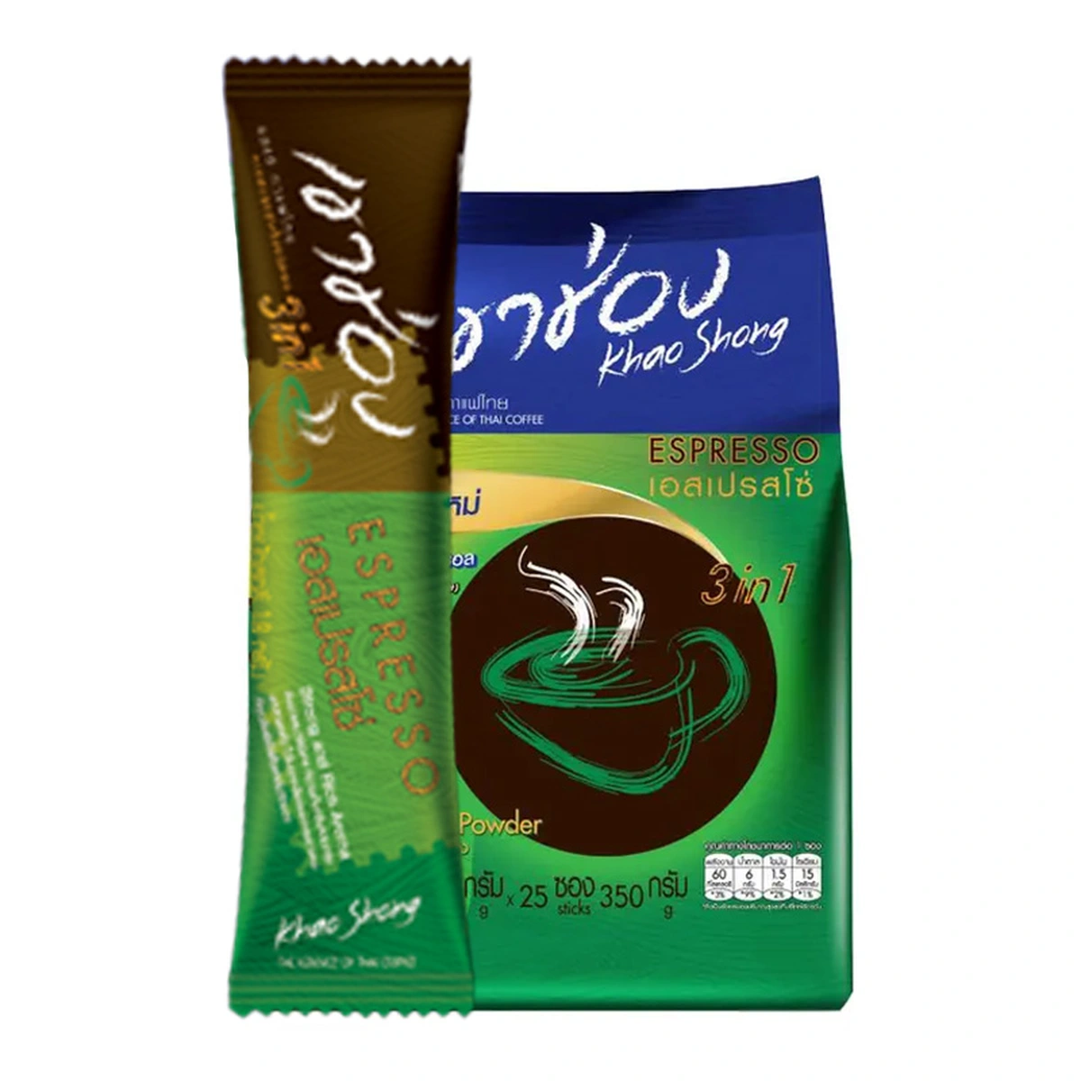 KHAO SHONG Coffee 3In1 Espresso 14 g 25 sachets