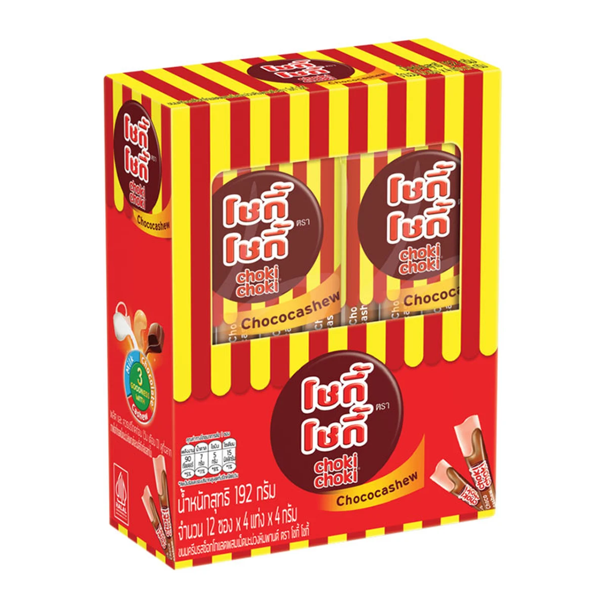 CHOKI CHOKI Choco Cashew Chocolate 16 g x 12