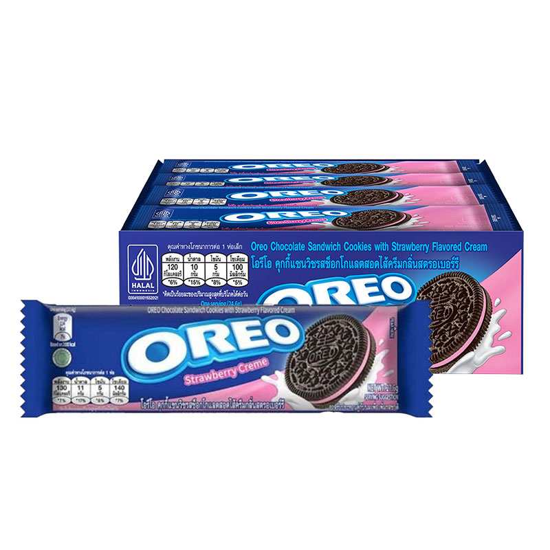 OREO Sandwich Cookies with Strawberry Filling 26.25 g 12 pcs