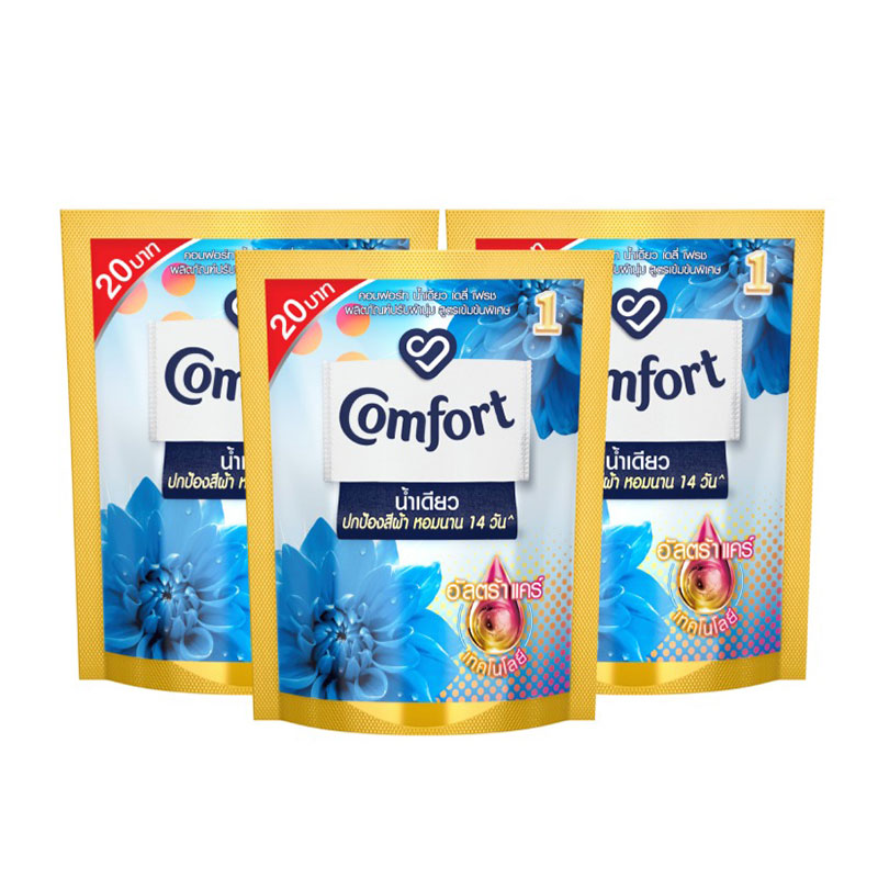 COMFORT Ultra One Rinse Concentrate Softener Blue 110 ml x 3