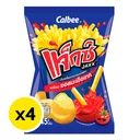 Thumbnail 2 of แจ็กซ์ มันฝรั่งแท่งทอดกรอบ พร้อมซอสมะเขือเทศ 45 ก. X 4