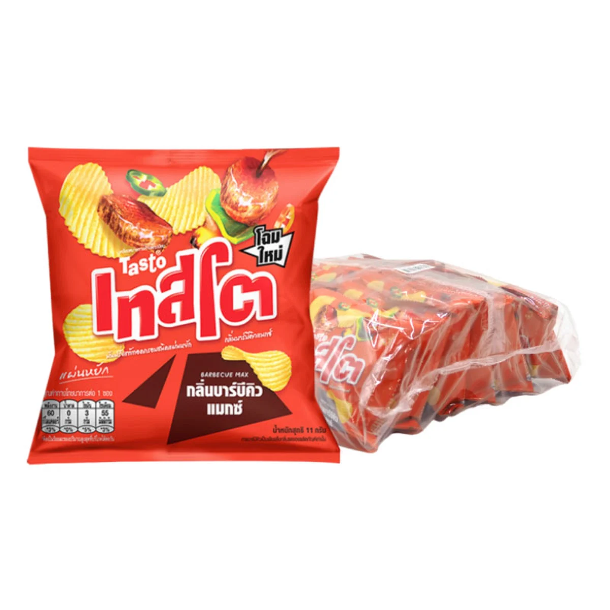 TASTO Potato Chips Barbecue Max 11 g x 12